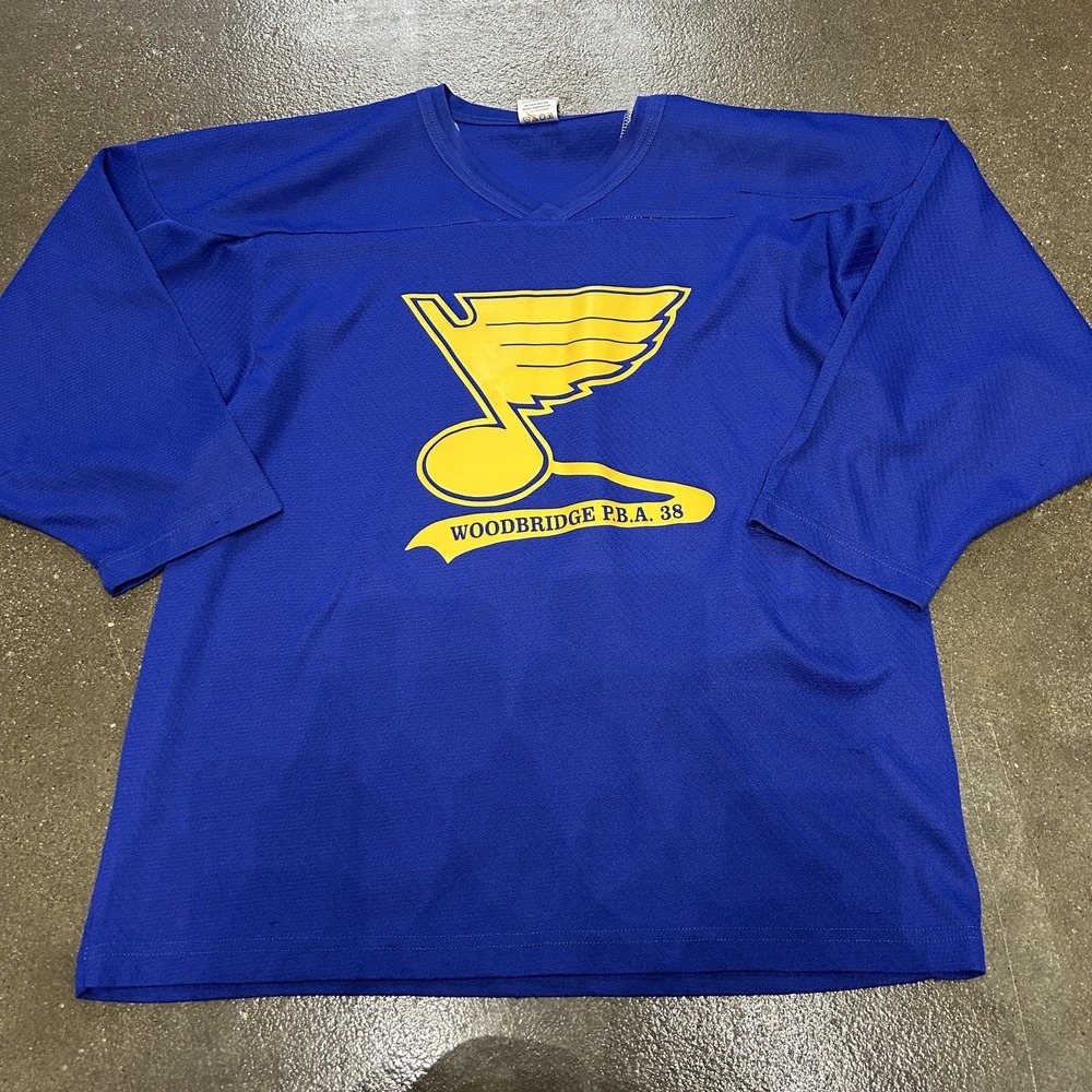 Woodbridge P.B.A.‎ 38 Shirt Mens Medium Blue Hockey Jersey Kamazu
